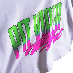 White Artificial Crop Tee